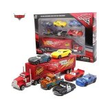 Camion mack cars avec 6 voitures en m�tal disney pixar - coffret de jeu lightning mcqueen et ses amis ...