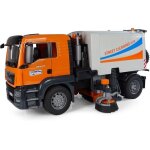 Camion de nettoyage de rues man tgs - bruder - pour enfant garon - jaune / orange