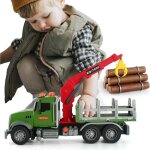 Camion de transport en bois - zgeer - granite - grue de chargement - grappin  bois - 3 troncs darbre ...