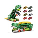 Camion de transport de dinosaures camion porteur de tyrannosaurus t - rex camion de transport de voitures ...