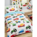 Camions et transport housse de couette junior et ensemble taie doreiller