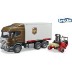 Camion de transport scania r - srie ups avec tire palette - bruder