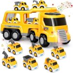 Camion de transport voiture enfant avec petite camion voiture 7 en 1 cadeau de camion jouet pour garcon ...