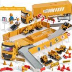 Camion transporteur voiture grue enfant camion tracteur jouet effets lumires musique engin de chantier ...