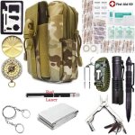 Kit de survie - camouflage - 40 en 1 - multifonction - tourisme de plein air - premiers secours Kit de survie - camouflage - 40 en 1 - multifonction - tourisme de plein air - premiers secours