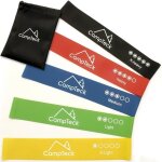 Campteck lot de 5 bandes de rsistance lastique latex pour salle de gym exercice yoga piltes kinsithrapie ...
