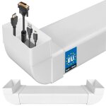 Canal de c�bles encastr� pour tv 110 x 55 mm l: 62 cm - plastique passage de c�bles invisible - goulotte ...