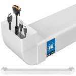 Canal de c�bles encastr� pour tv 120 x 60 mm l: 163 cm - plastique passage de c�bles invisible - goulotte ...