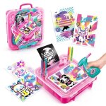 Canal toys - airbrush art - mallette dactivits avec spray lectronique pochoirs et feutres - air 017 ...