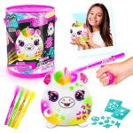 Canal toys - airbrush plush - baril peluche squish non avec feutres et pochoirs - air 022