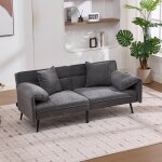 Canap� 2 places convertible (1675x73x70 cm) dossier inclinable 3 positions fauteuil convertible m�ridienne ...