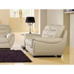 Canapé cuir 2 places coral - angle droit Canapé cuir 2 places coral - angle droit