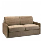 Canapé 3 - 4 places sun convertible express 160cm matelas épaisseur 16cm microfibre taupe Canapé 3 - 4 places sun convertible express 160cm matelas épaisseur 16cm microfibre taupe