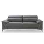 Canap 3 places en cuir milan - angle droit