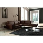Canapé dangle en 100% tout cuir italien de prestige 6 / 7 places spencer chocolat angle droit Canapé dangle en 100% tout cuir italien de prestige 6 / 7 places spencer chocolat angle droit