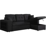 Canapé dangle convertible / réversible axel - 3 places - noir Canapé dangle convertible / réversible axel - 3 places - noir