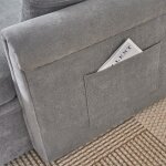 Canap� d?angle convertible avec coffre canap� - lit avec rangement r�versible gauche / droite tissu chenille ...