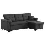 Toronto - canap dangle convertible gris fonc