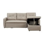 Malmo - canapé dangle 3 places convertible beige Malmo - canapé dangle 3 places convertible beige
