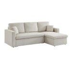 Canap dangle convertible en velours ctel grge - ida - 3 places. fauteuil dangle rversible coffre ...