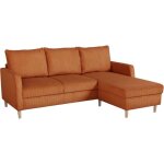 Canapé dangle fixe - 3 places - chipy - tissu lincoln terracotta - pieds bois nature - 192 x 82 x 138 ... Canapé dangle fixe - 3 places - chipy - tissu lincoln terracotta - pieds bois nature - 192 x 82 x 138 ...