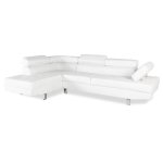 Canap dangle gauche avec ttires relevables charly blanc