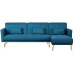 Grace - canap dangle rversible et convertible bleu canard