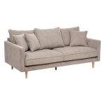 Canap� candice 3 places 194x96cm beige - atmosphera cr�ateur dint�rieur