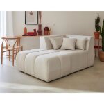 Canapé caracas - module d'assise méridienne gauche - tissu - beige - 2 places - ferme - réversible Canapé caracas - module d'assise méridienne gauche - tissu - beige - 2 places - ferme - réversible