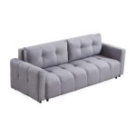 Canapé convertible 3 places arnaud 225cm gris clair Canapé convertible 3 places arnaud 225cm gris clair