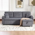 Canap� convertible 3 places porte - gobelets ports usb - c. m�ridienne hydraulique canap� - lit rangement ...