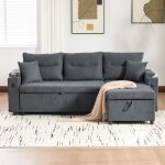 Canap� convertible 3 placesespace de rangement porte - gobelets et ports usb - c. m�ridienne hydraulique ...