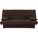 Canap convertible clic clac 3 places - tissu couleur chocolat - l 190 x p 92 cm - dream - style contemporain ...