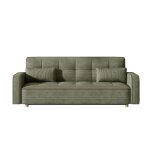 Copenhague - canap� convertible 3 places en velours c�tel� vert