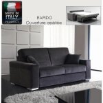 Canap convertible le diva easy ouverture express 140 * 200cm - gris - inside