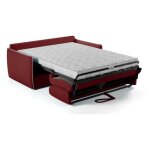 Canapé convertible express - agathe - tissu rouge - matelas 14cm - 175 x 100 x 87 cm Canapé convertible express - agathe - tissu rouge - matelas 14cm - 175 x 100 x 87 cm