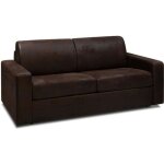 Canap convertible express style industriel madagascar 140 cm matelas 16 cm microfibre club vintage