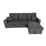 Glasgow - canapé dangle convertible gris 4 places Glasgow - canapé dangle convertible gris 4 places