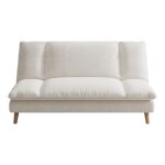 Vasco - canap� convertible 3 places en tissu beige