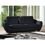 Canap cuir 3 places julietta - angle droit