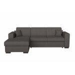 Canapé dangle convertible fuji xl avec coffre en tissu - angle gauche gris foncé - loungitude Canapé dangle convertible fuji xl avec coffre en tissu - angle gauche gris foncé - loungitude