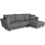 Canapé dangle convertible réversible - 3 / 4 places - claudius - tissu velours côtelé anthracite - coffre ... Canapé dangle convertible réversible - 3 / 4 places - claudius - tissu velours côtelé anthracite - coffre ...