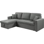 Canap� dangle convertible / r�versible style bubble alain - 3 places - gris