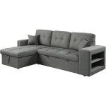 Canap� dangle convertible / r�versible tissu style bubble axel - 3 places - gris