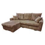 Canap dangle convertible et rversible velours marron zora