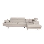 Canap dangle convertible rio - loungitude - angle droit - tissu beige - coffre de rangement