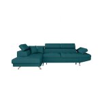 Canapé dangle convertible rio en tissu - loungitude - angle gauche - bleu canard - coffre de rangement ... Canapé dangle convertible rio en tissu - loungitude - angle gauche - bleu canard - coffre de rangement ...