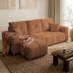 Canap� dangle r�versible bueno - 3 places - canape convertible avec coffre - tissu agr�able au toucher ...