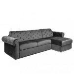 Canapé dangle réversible réversible chesterfield convertible express lattes 140 cm matelas 16 velours ... Canapé dangle réversible réversible chesterfield convertible express lattes 140 cm matelas 16 velours ...