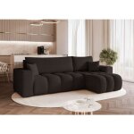 Canap� dangle r�versible ofi - 3 places - canape convertible avec coffre - tissu doux au toucher - anthracite ...